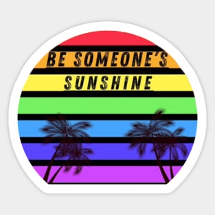 Retro Sunrise Sticker